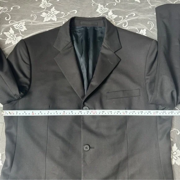 Versace Classic Black Wool Blazer Size 52